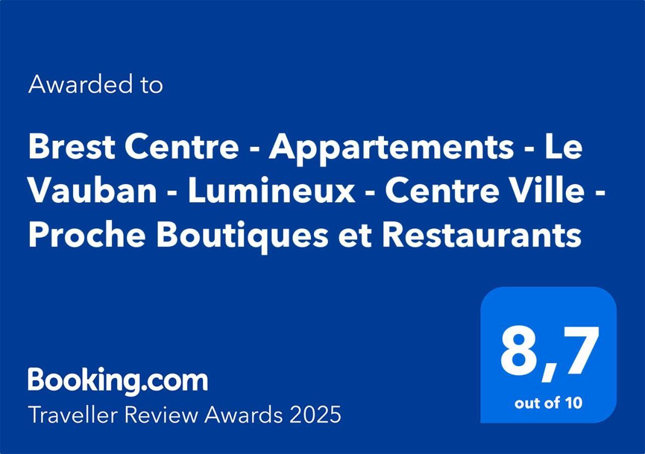 Brest Centre - Appartements - Le Vauban - Lumineux - Centre Ville - Proche Boutiques Et Restaurants Luaran gambar